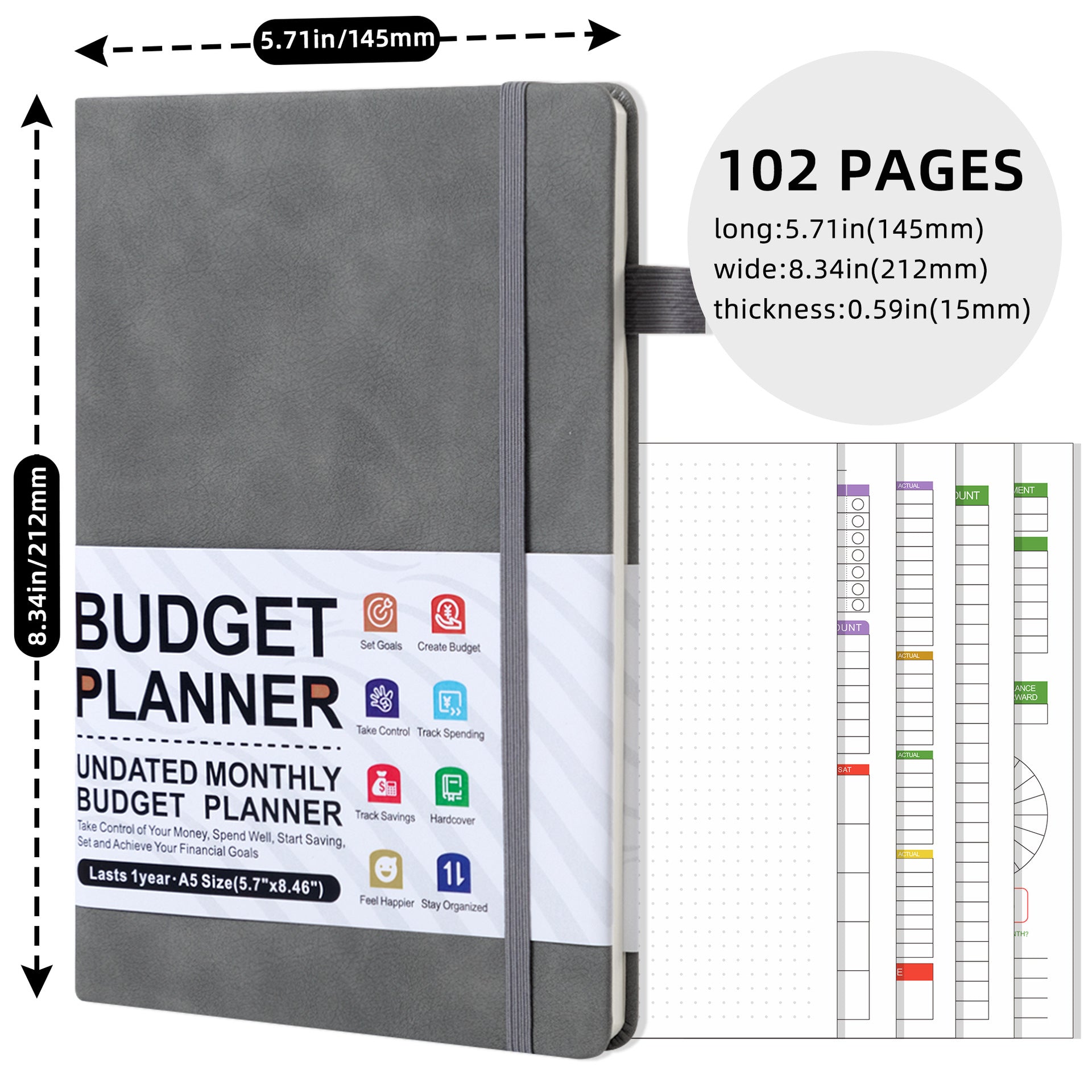 Budget Planner (Weekly Planning) English Notebook