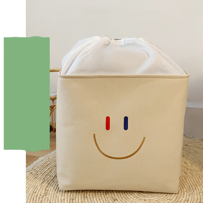 Children's Room Cartoon Clothes Organiser With Drawstring Storage Basket