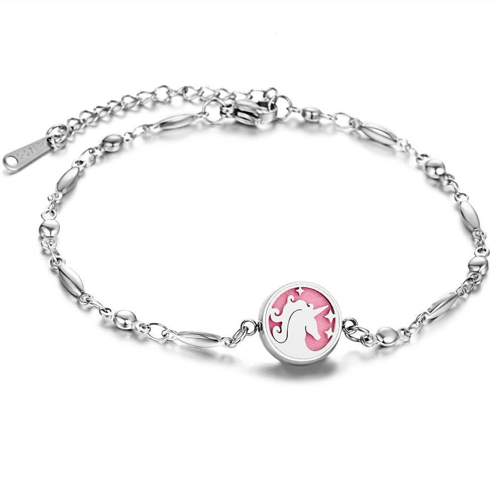 Stainless Steel Openable Aromatherapy Essential Oil Diffuser Box Adjustable Life Tree Essential Oil Bracelet & Other Designs