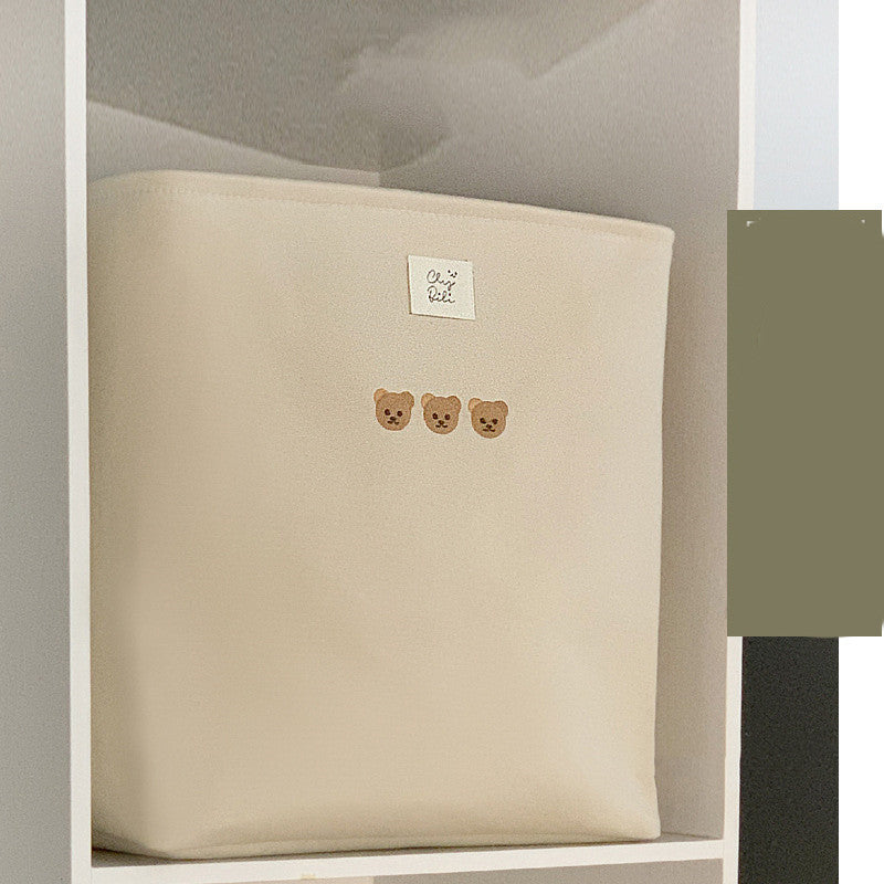 Children's Room Cartoon Clothes Organiser With Drawstring Storage Basket