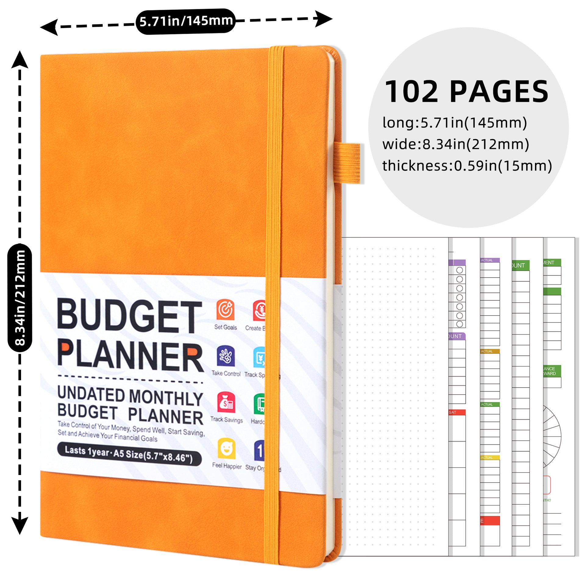 Budget Planner (Weekly Planning) English Notebook