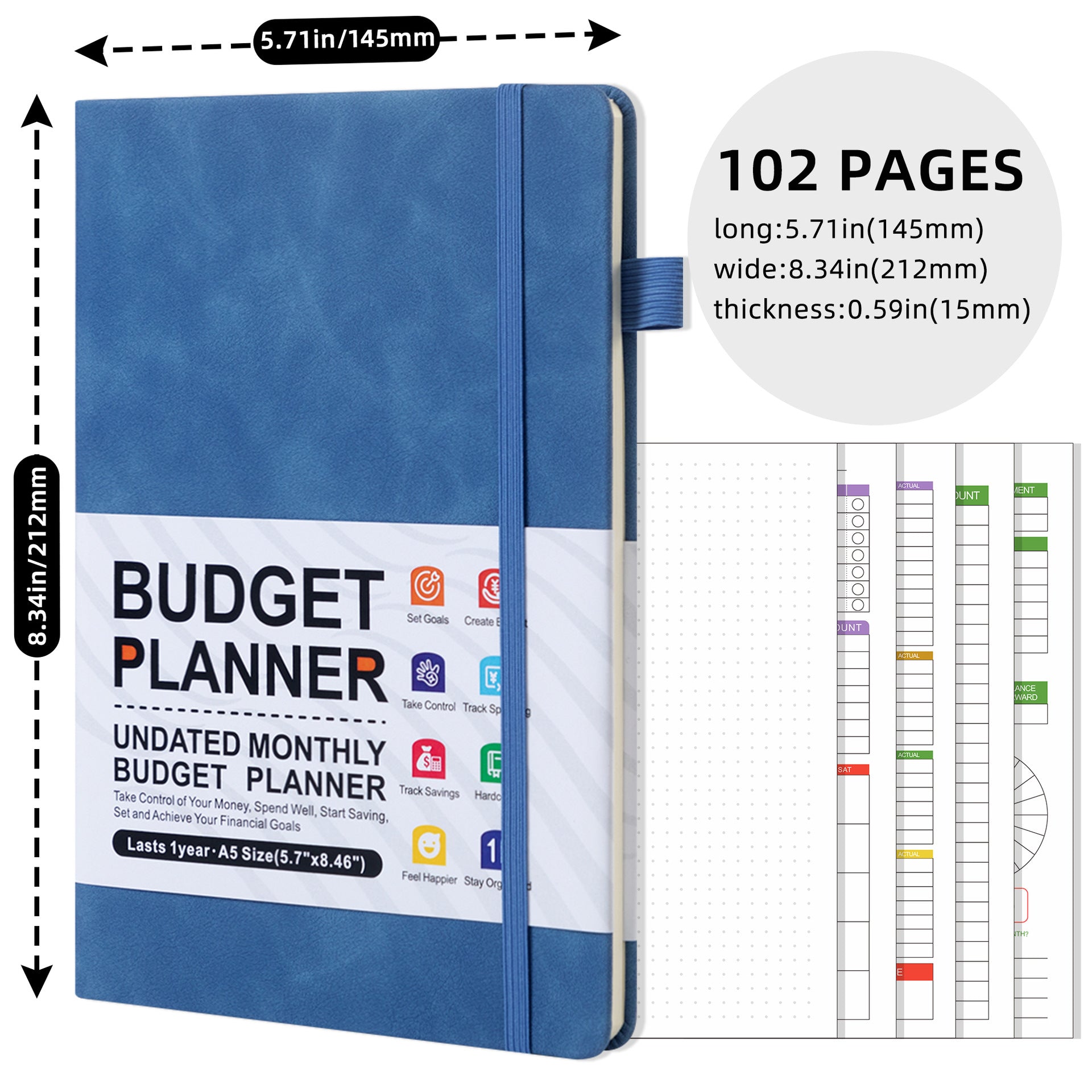 Budget Planner (Weekly Planning) English Notebook